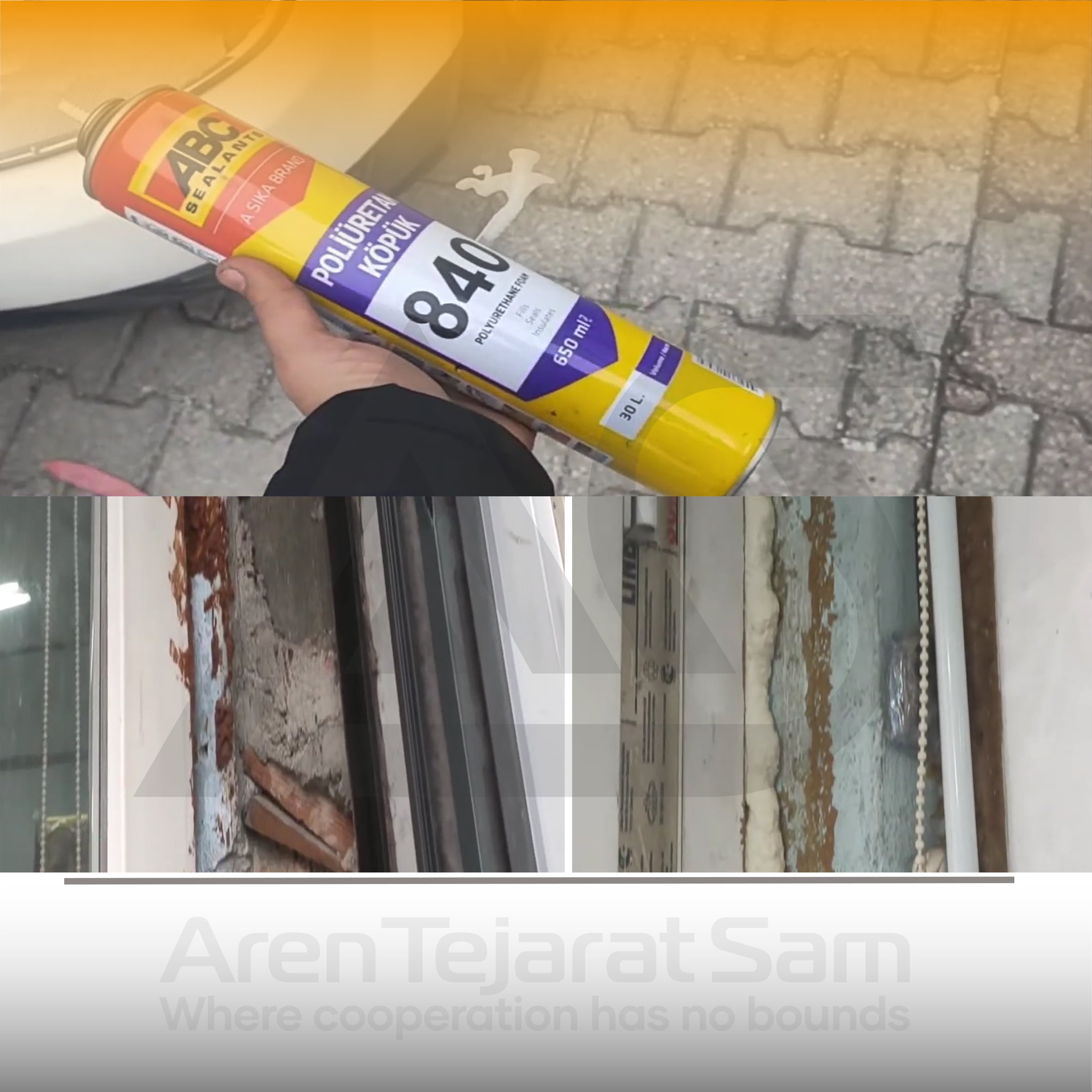 اسپری فوم شلنگی سبک ای بی سی ABC مدل 840