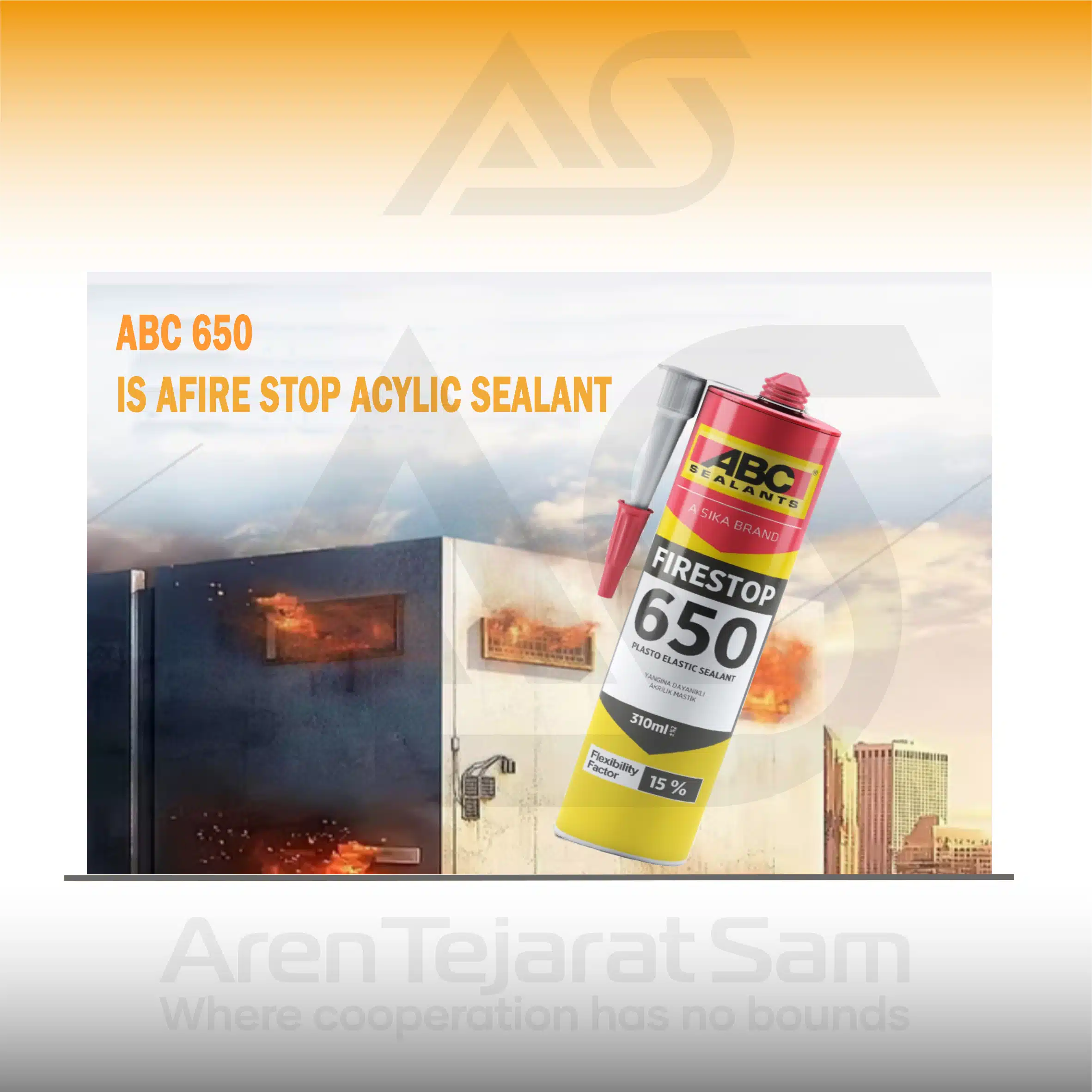 درزگیر ضد حریق ای بی سی مدل 650