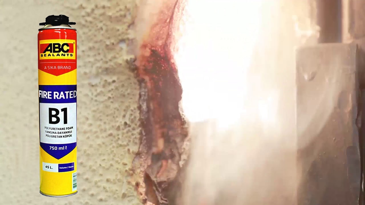 اسپری فوم پلی اورتان ضد حریق ای بی سی ABC B1