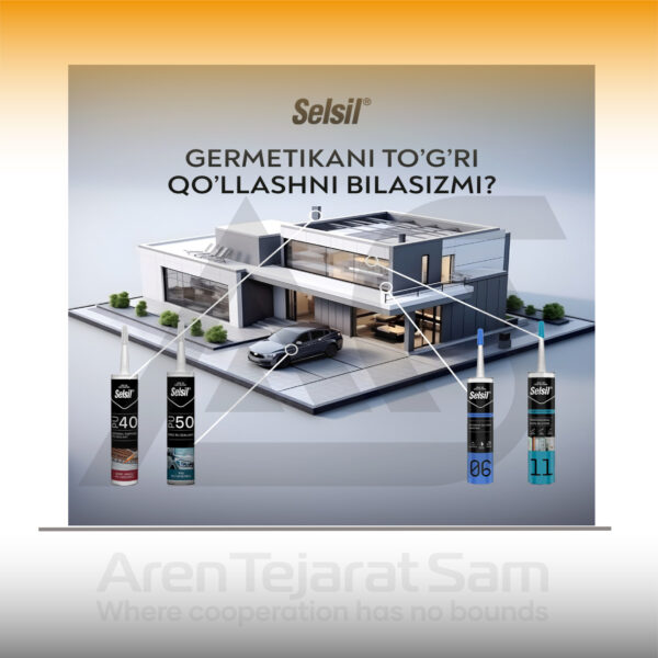 سیلیکون خنثی کارتریجی تخصصی نما سلسیل Selsil - تصویر 4