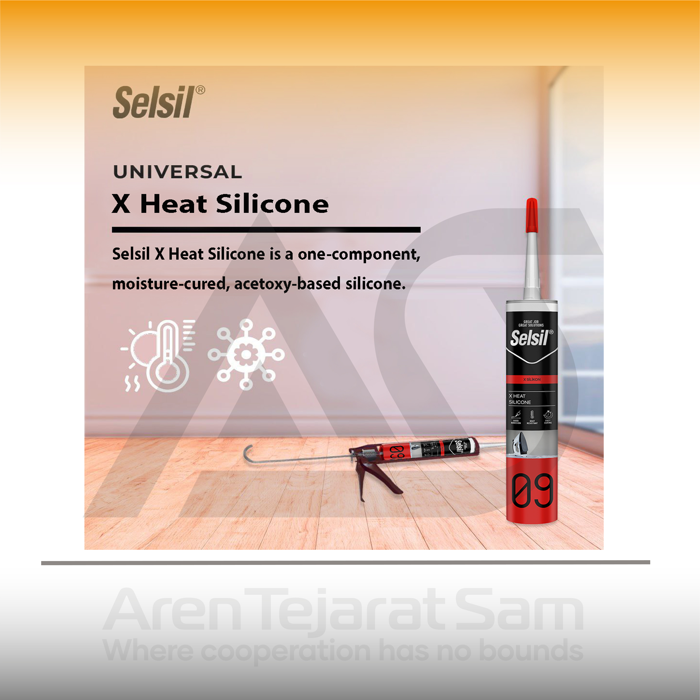 سیلیکون حرارتی 150 درجه سلسیل Selsil - تصویر 3