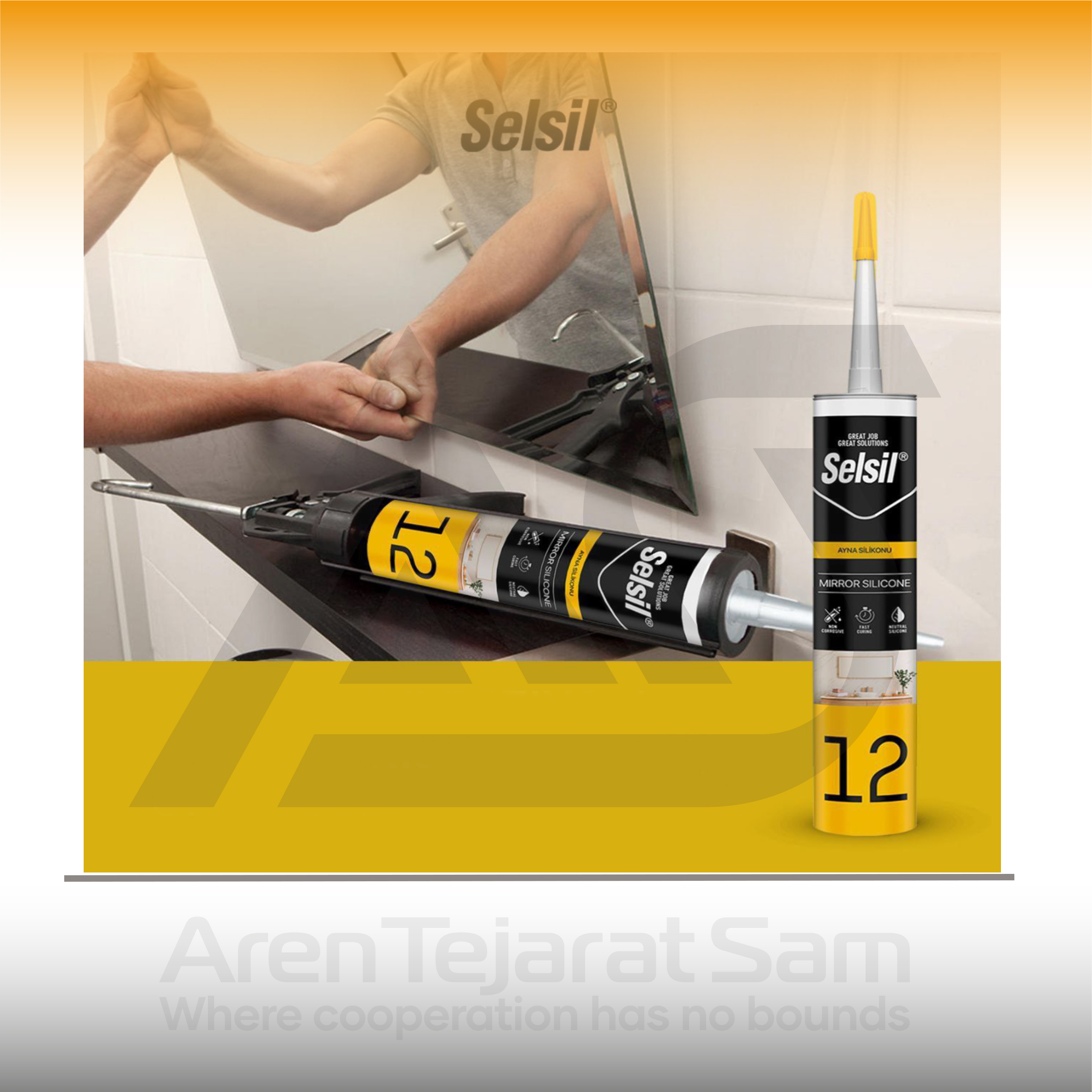 چسب مخصوص آینه سلسیل Selsil - تصویر 2