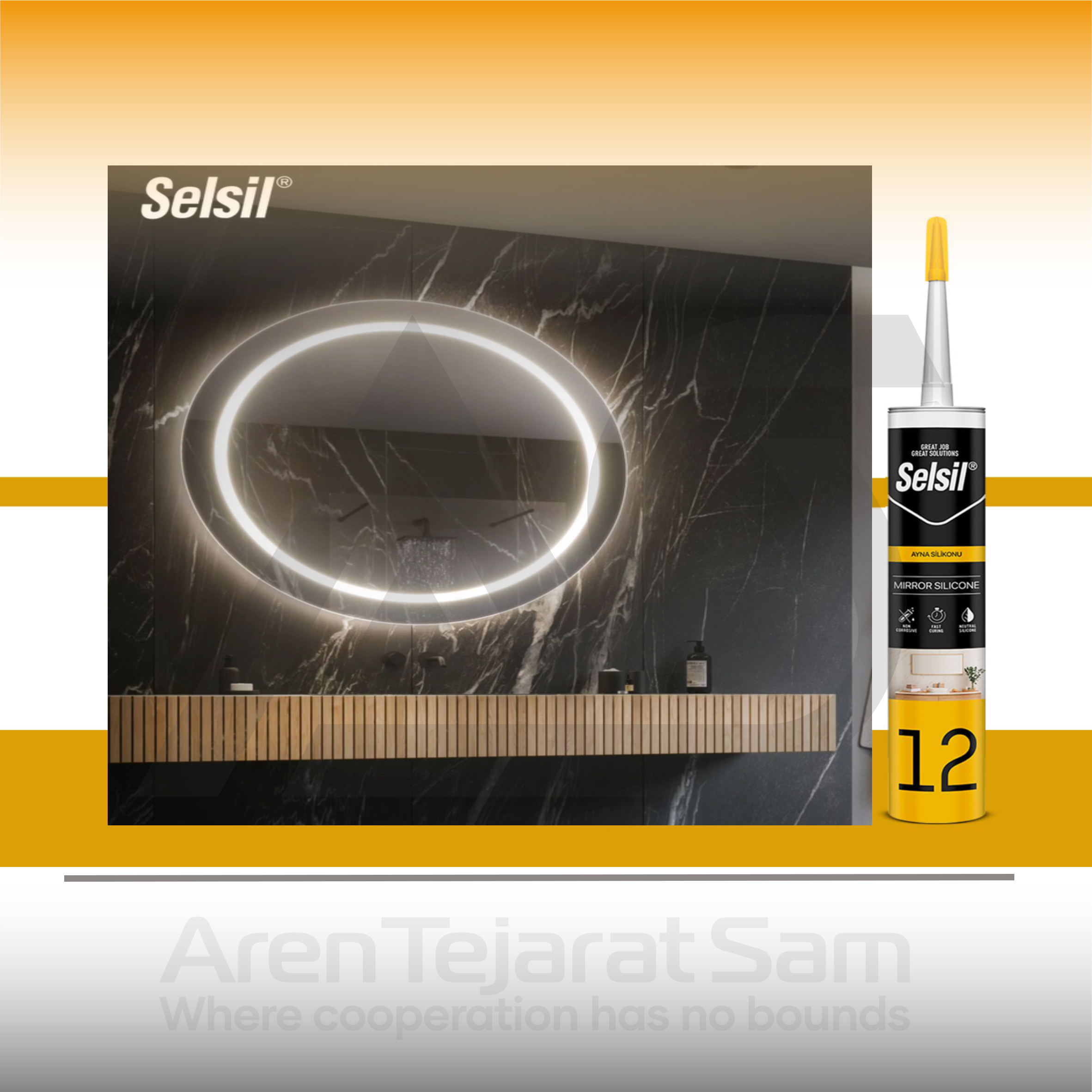 چسب مخصوص آینه سلسیل Selsil - تصویر 5