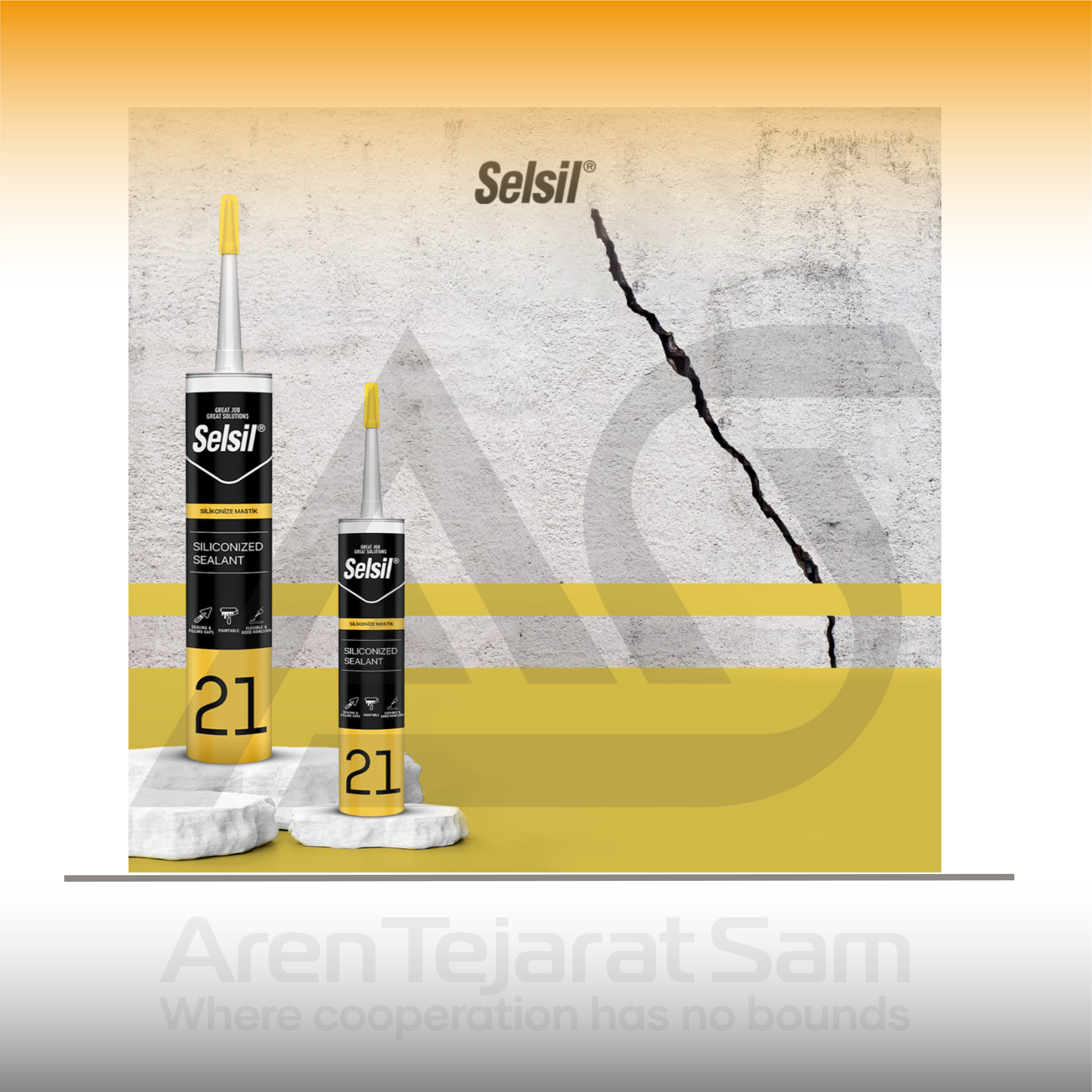 درزگیر ماستیک سیلیکونایز مدل 21 سلسیل Selsil - تصویر 2