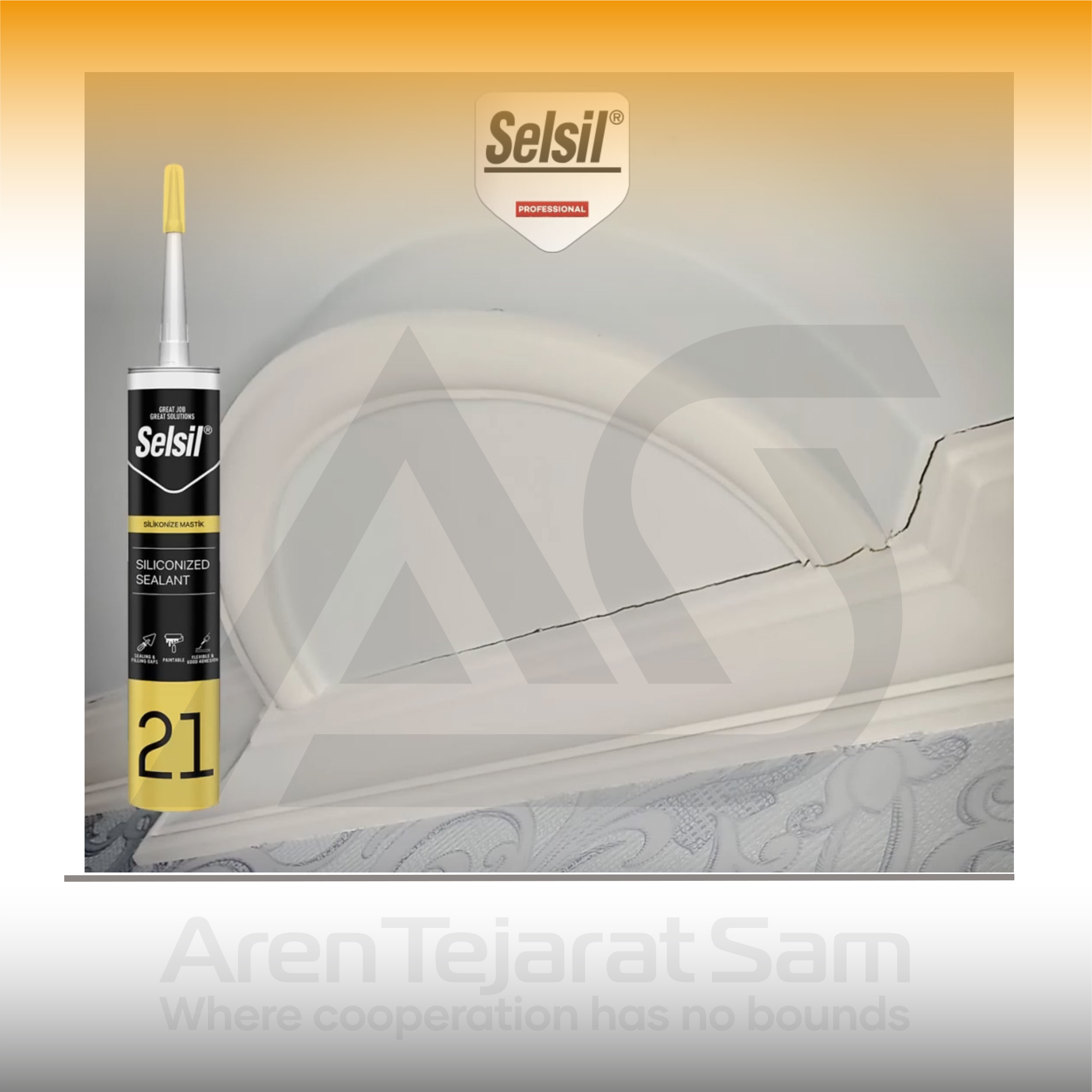 درزگیر ماستیک سیلیکونایز مدل 21 سلسیل Selsil - تصویر 4