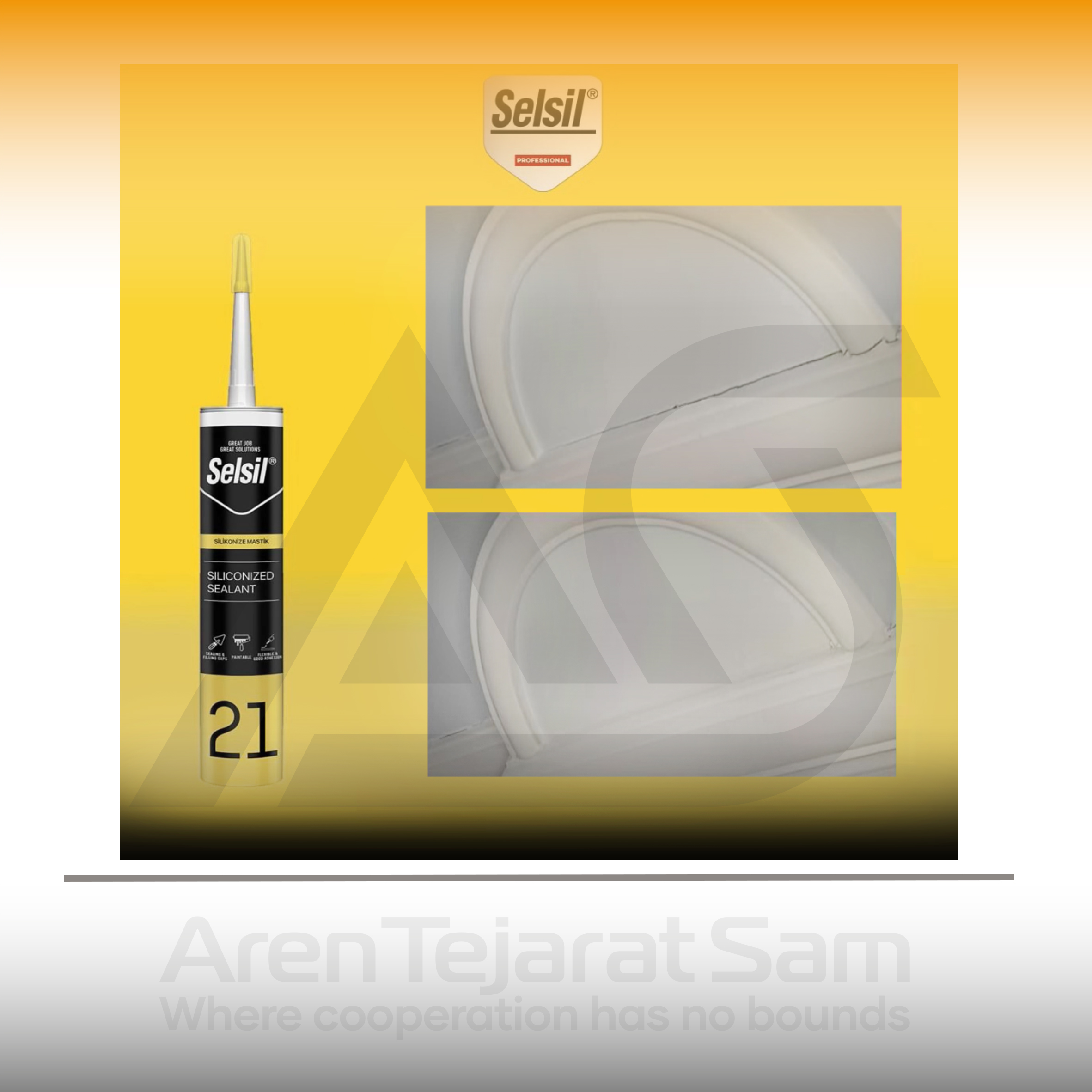 درزگیر ماستیک سیلیکونایز مدل 21 سلسیل Selsil - تصویر 5