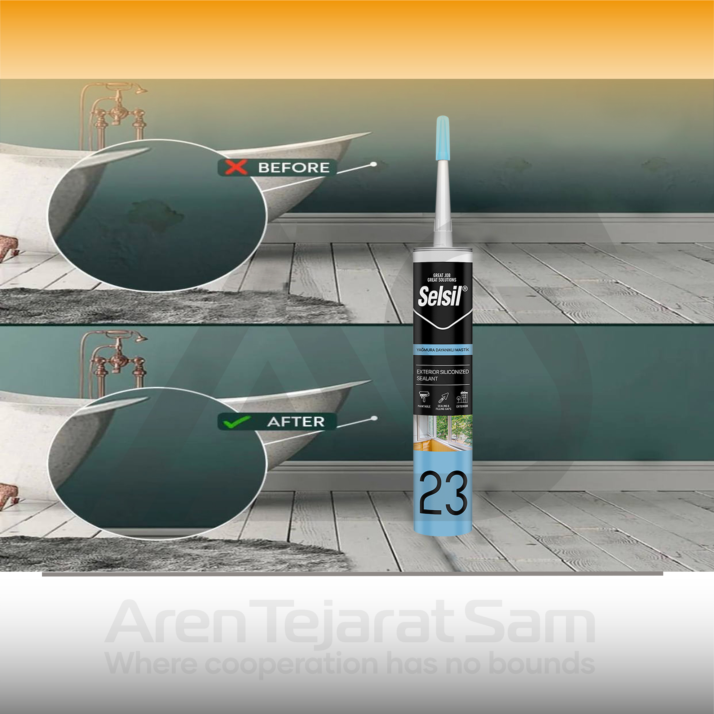 سیلیکون ماستیک سریع خشک سلسیل Selsil