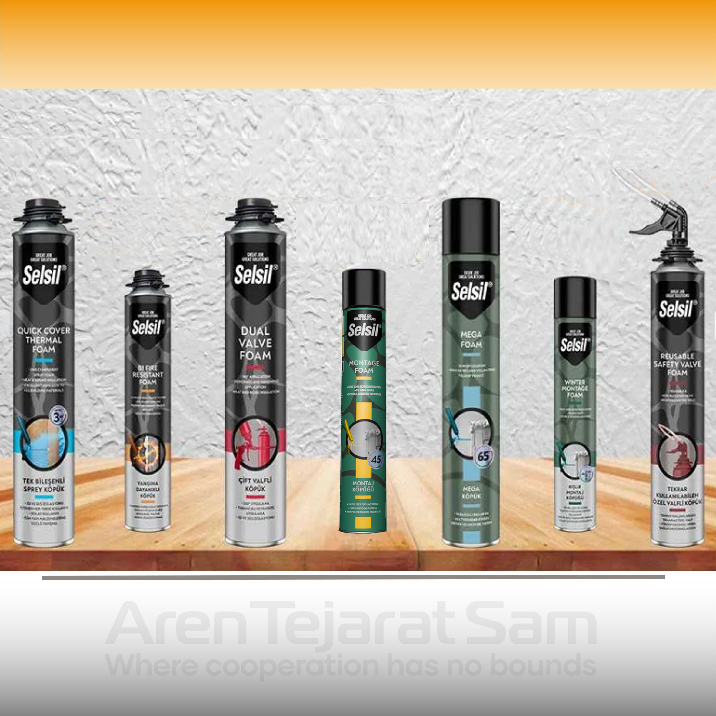 اسپری فوم شلنگی سبک سلسیل Selsil