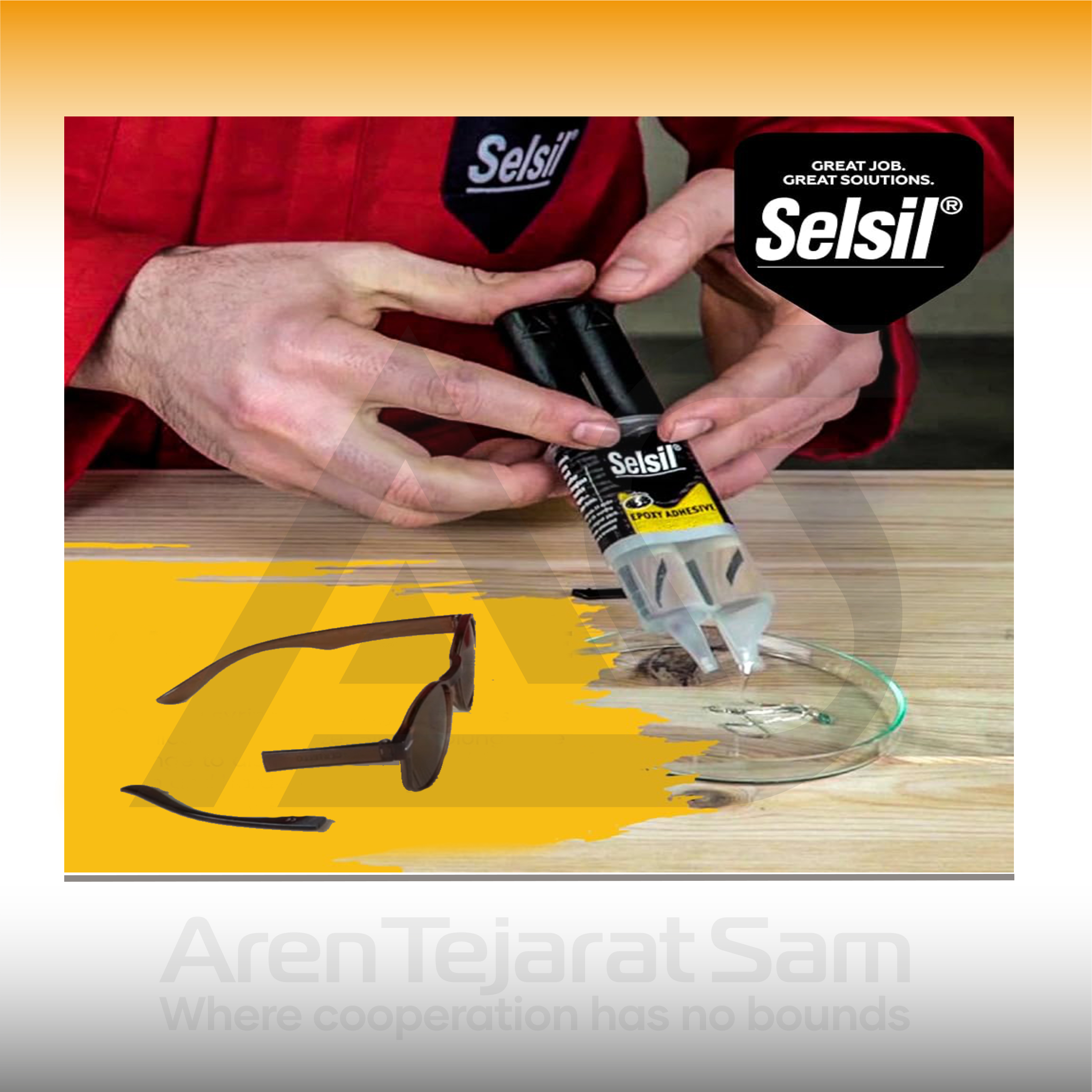 چسب اپوکسی دوجزئی همه کاره سلسیل Selsil - تصویر 2