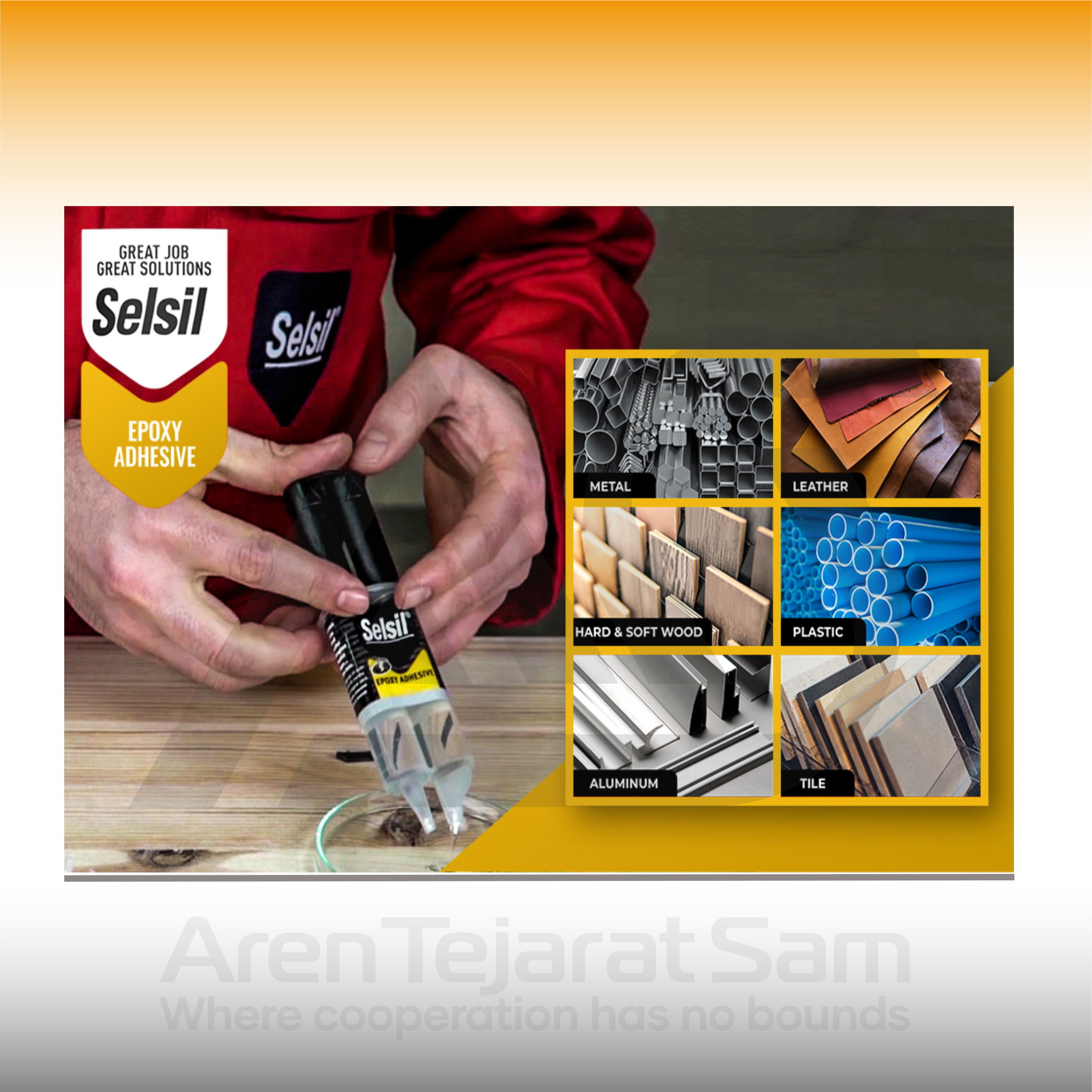 چسب اپوکسی دوجزئی همه کاره سلسیل Selsil - تصویر 4