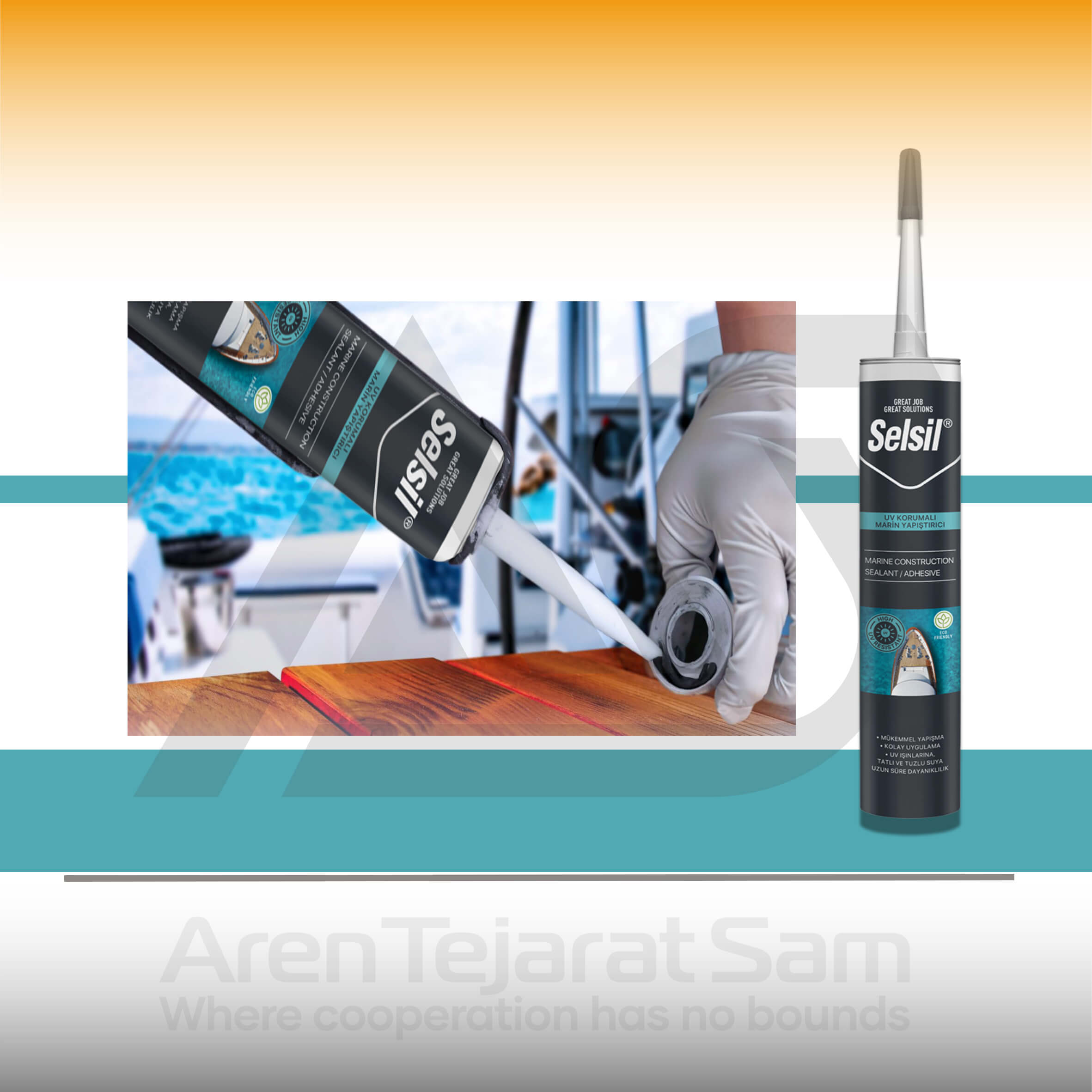 چسب و درزگیر مارین مخصوص قایق