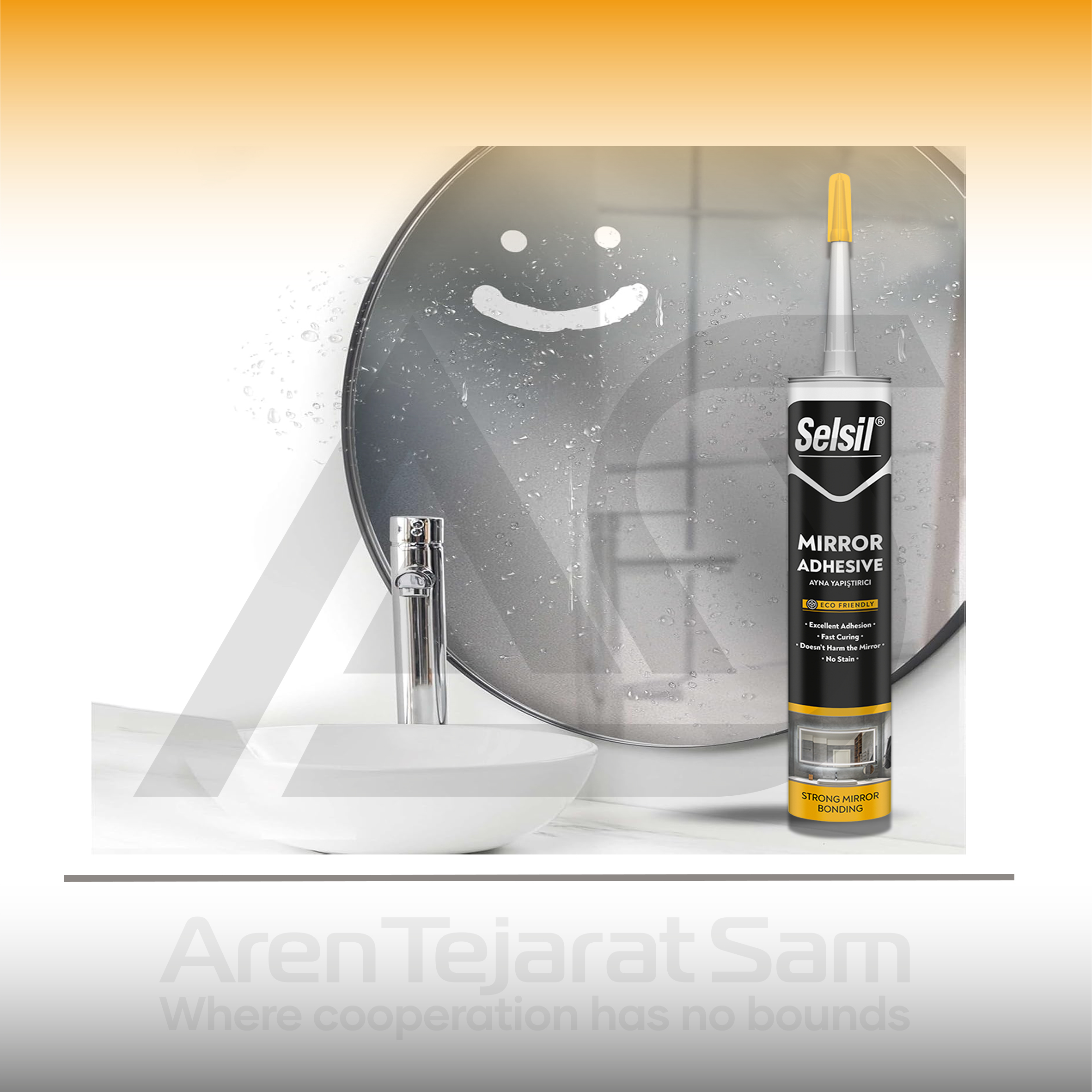 چسب ام اس پلیمر مخصوص آینه سلسیل Selsil - تصویر 4