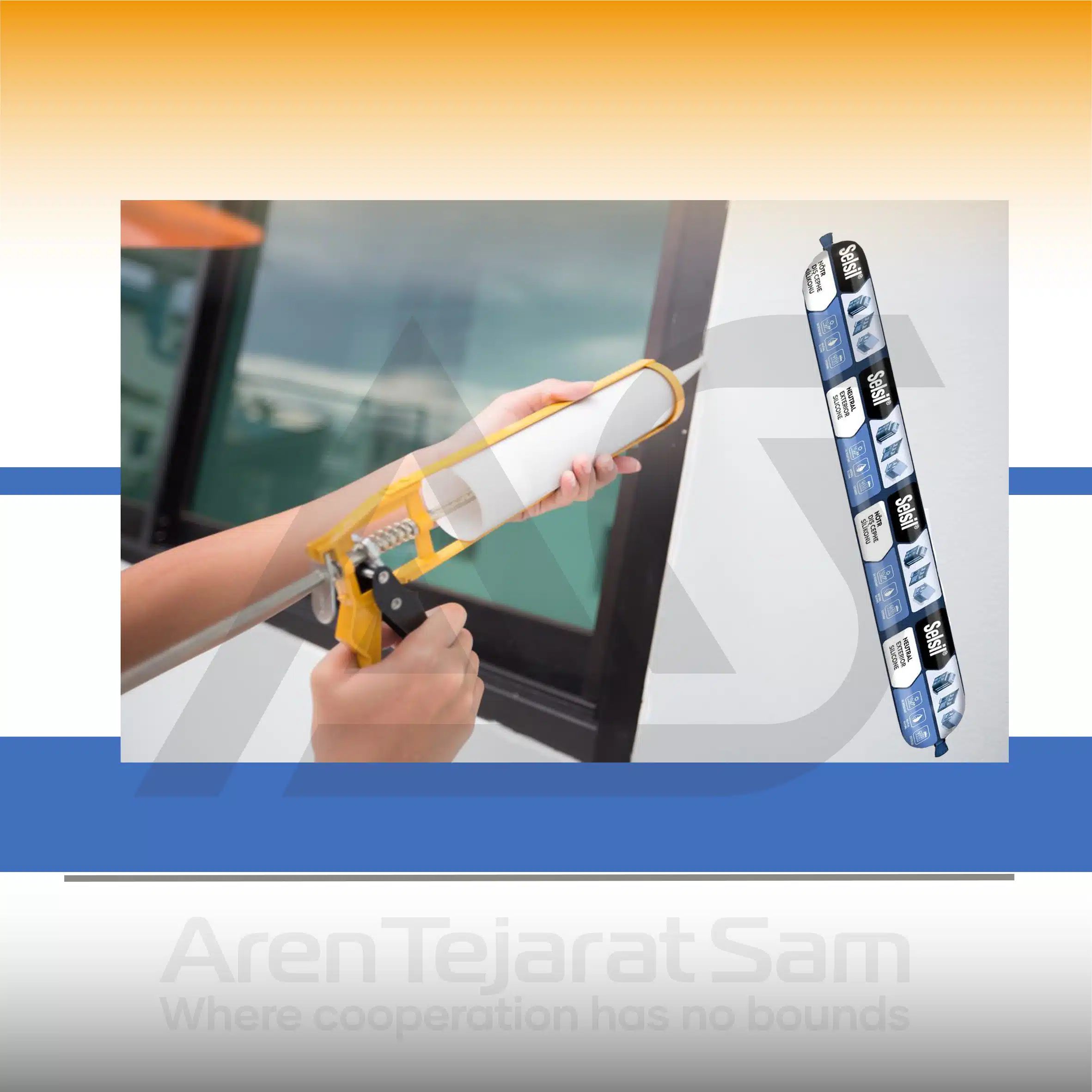 درزگیر سیلیکون خنثی سوسیسی سلسیل Selsil - تصویر 3