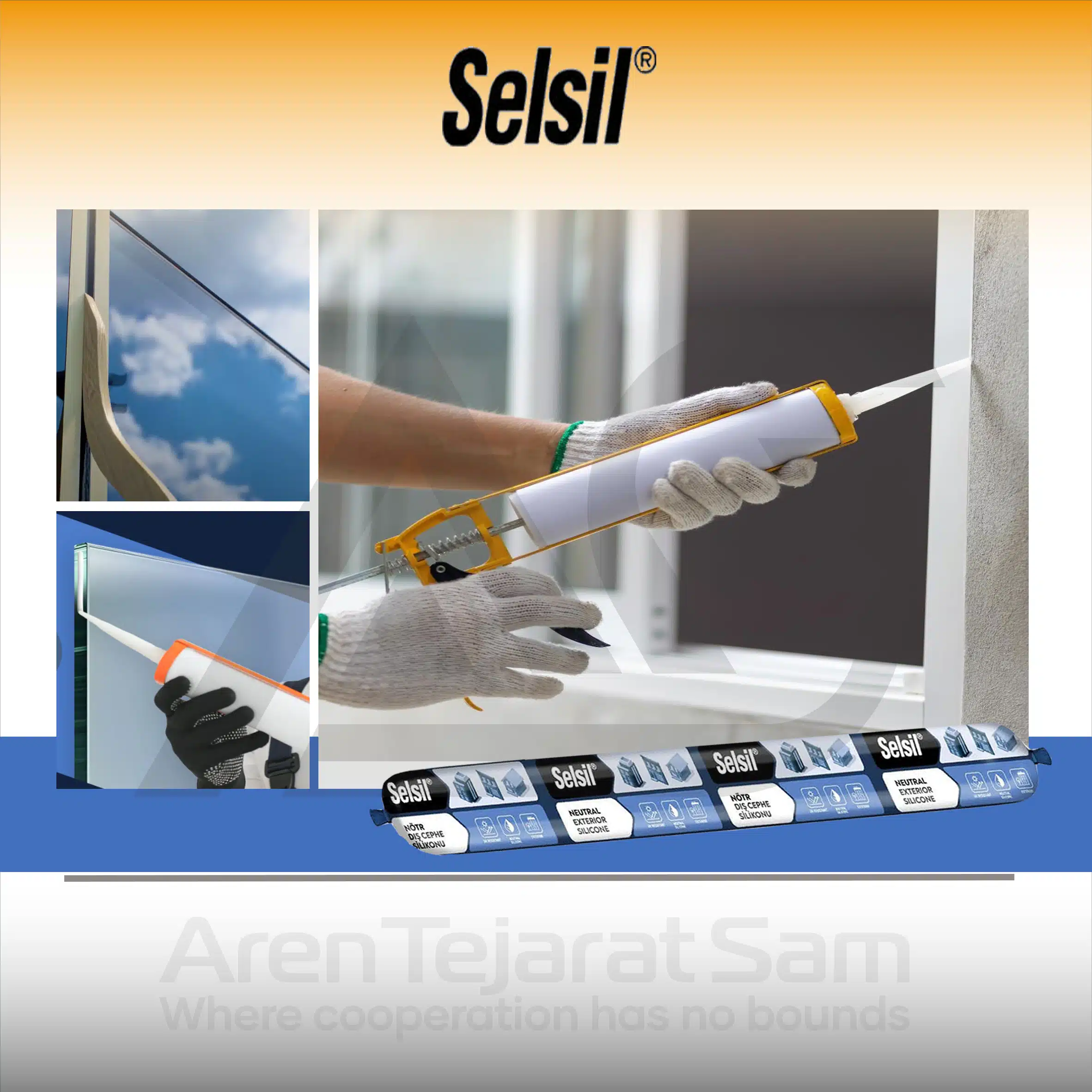 درزگیر سیلیکون خنثی سوسیسی سلسیل Selsil - تصویر 5