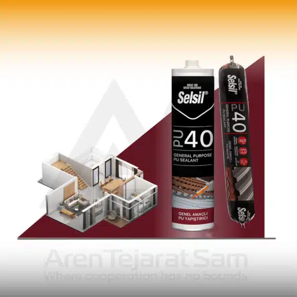 ماستیک پلی اورتان سوسیسی سلسیل Selsil مدل شور 40 PU - تصویر 2