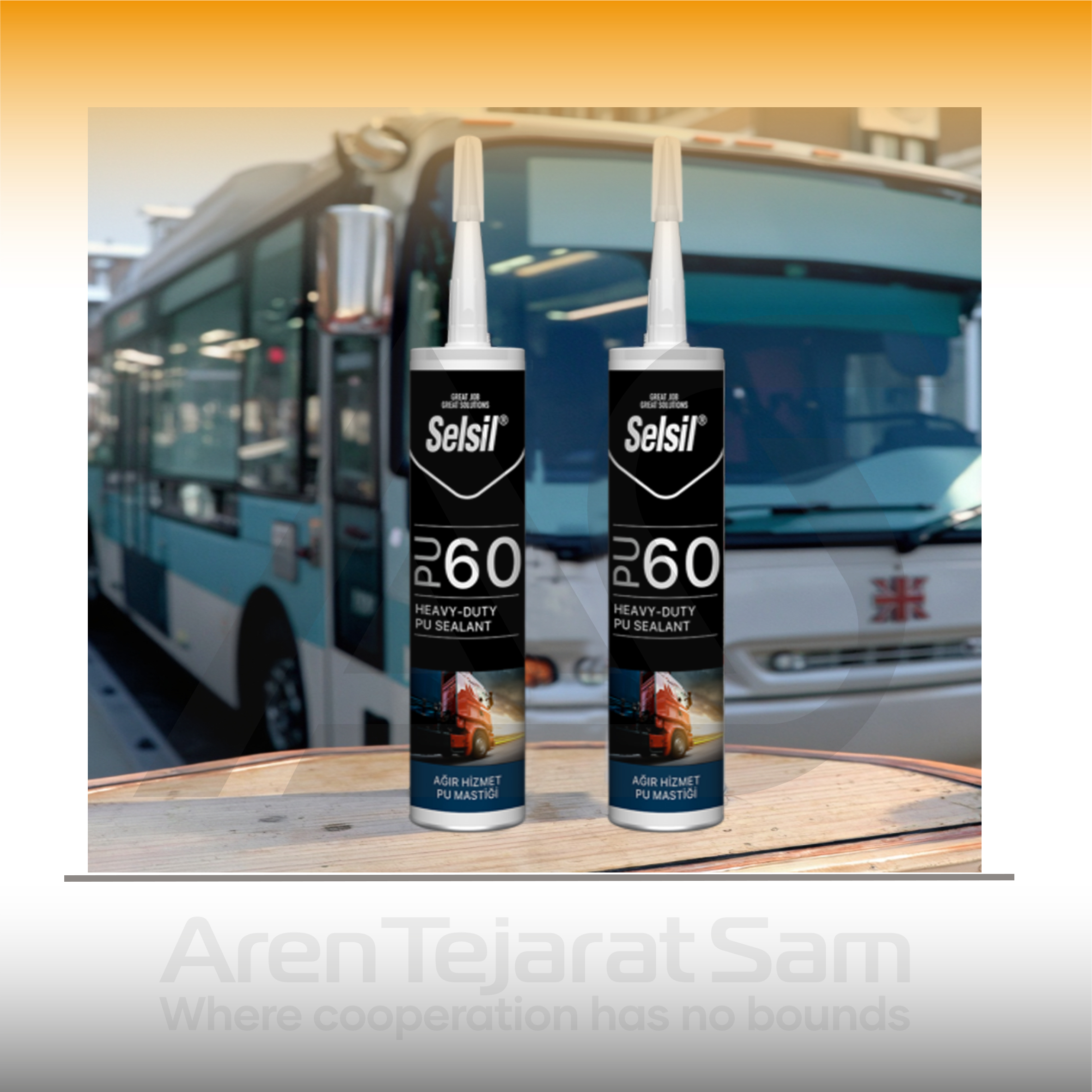 چسب پلی اورتان کارتریجی شور 60 PU سلسیل Selsil