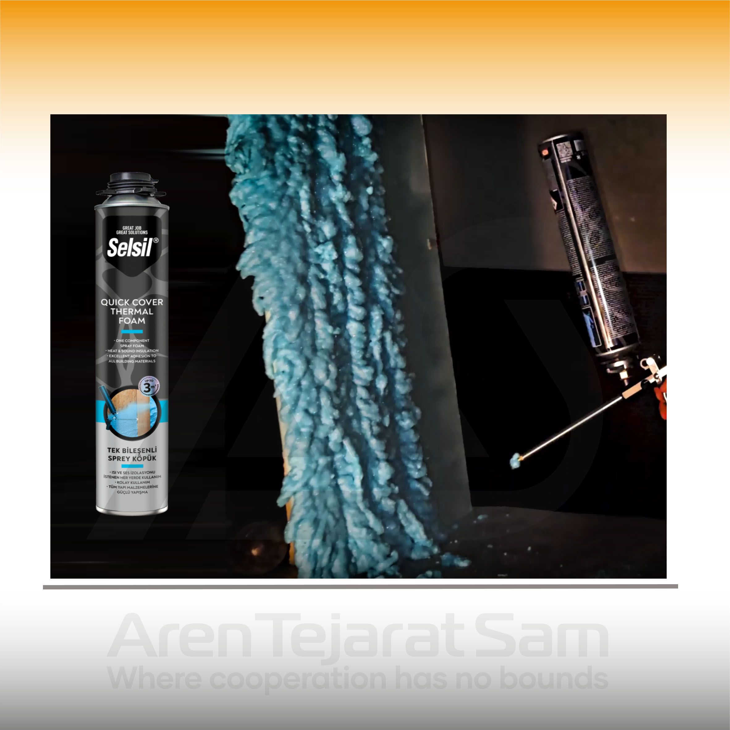 اسپری فوم عایق بندی پاششی سلسیل Selsil - تصویر 3
