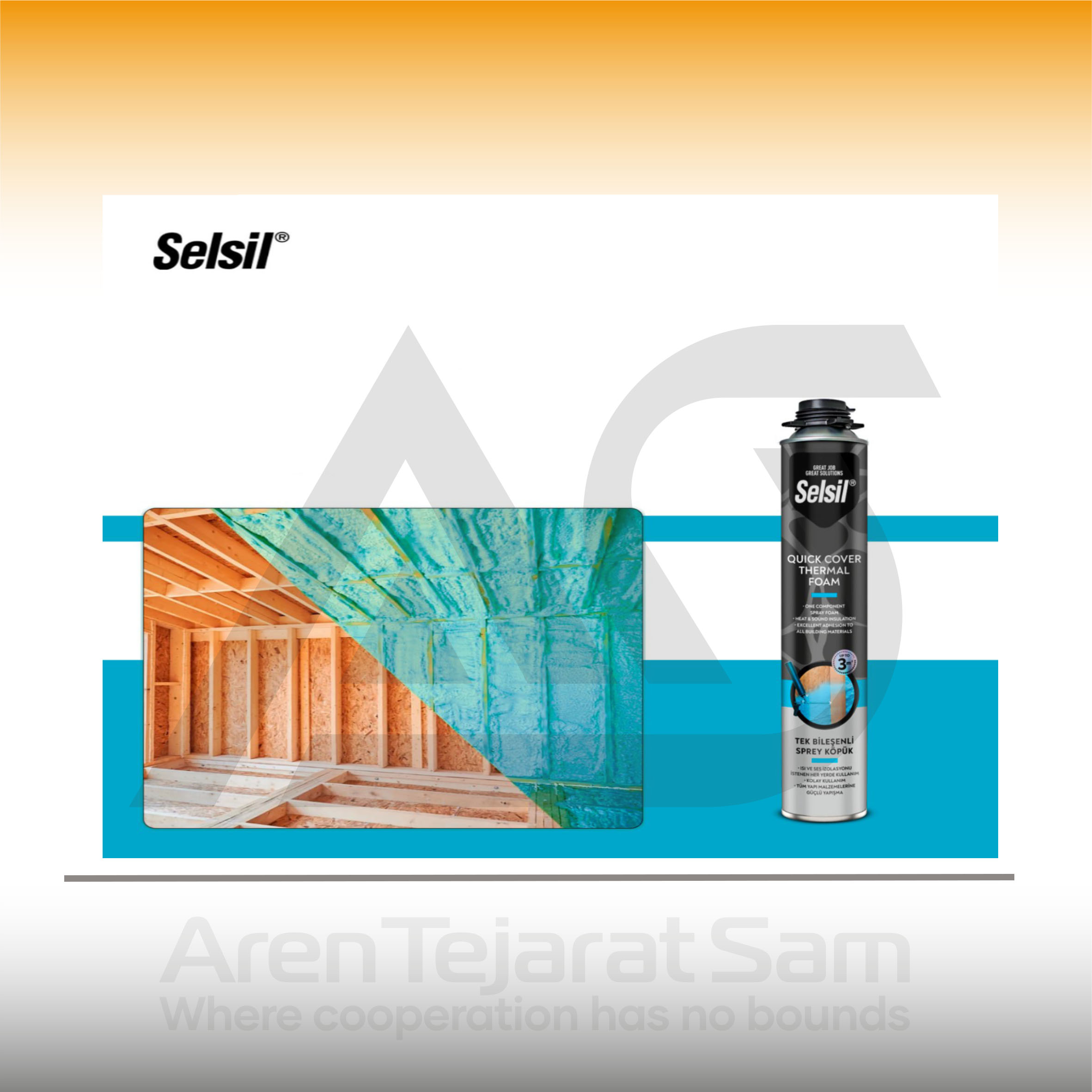 اسپری فوم عایق بندی پاششی سلسیل Selsil - تصویر 4