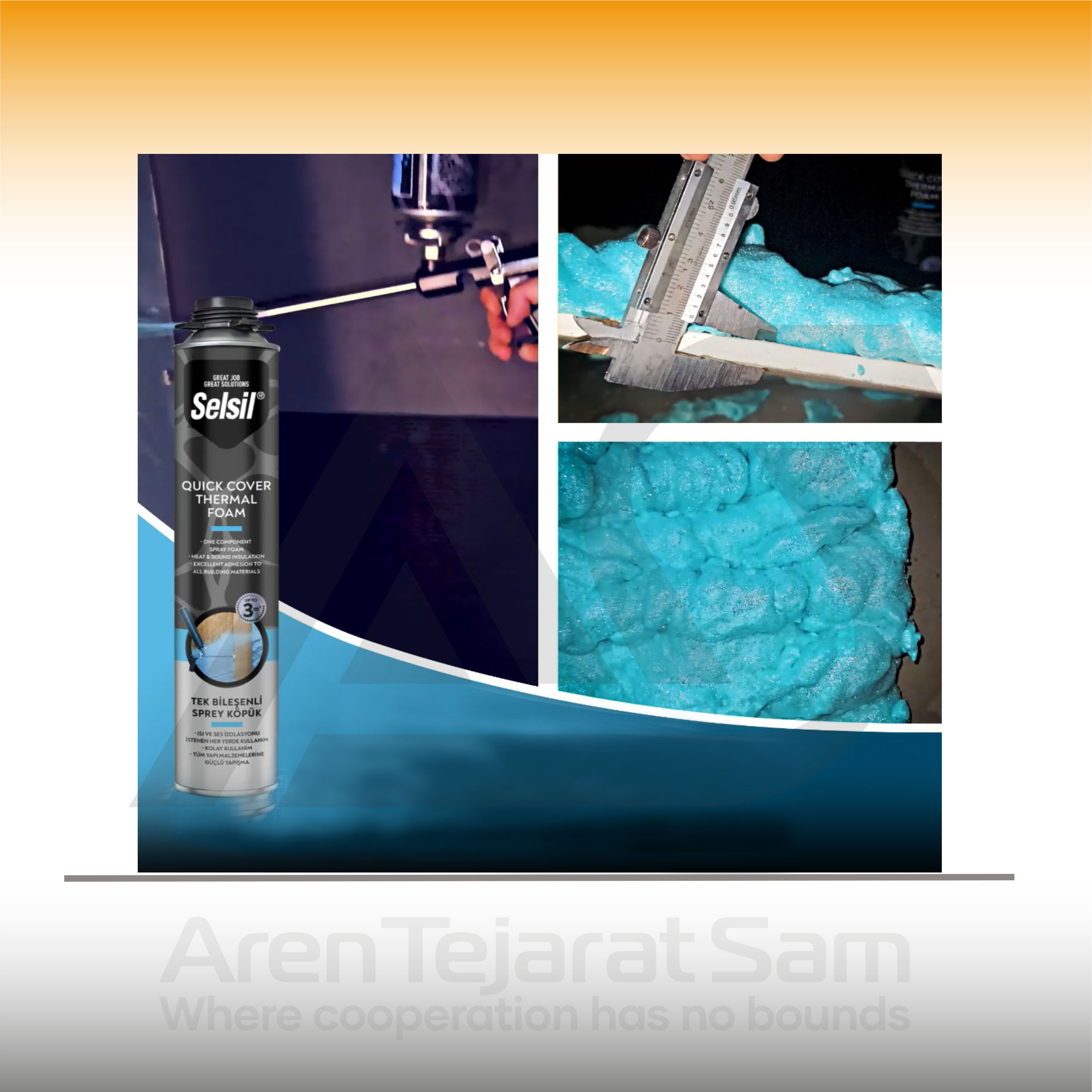 اسپری فوم عایق بندی پاششی سلسیل Selsil - تصویر 5