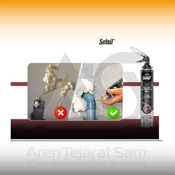 فوم دریچه ایمنی چندبار مصرف سلسیل Selsil - تصویر 4