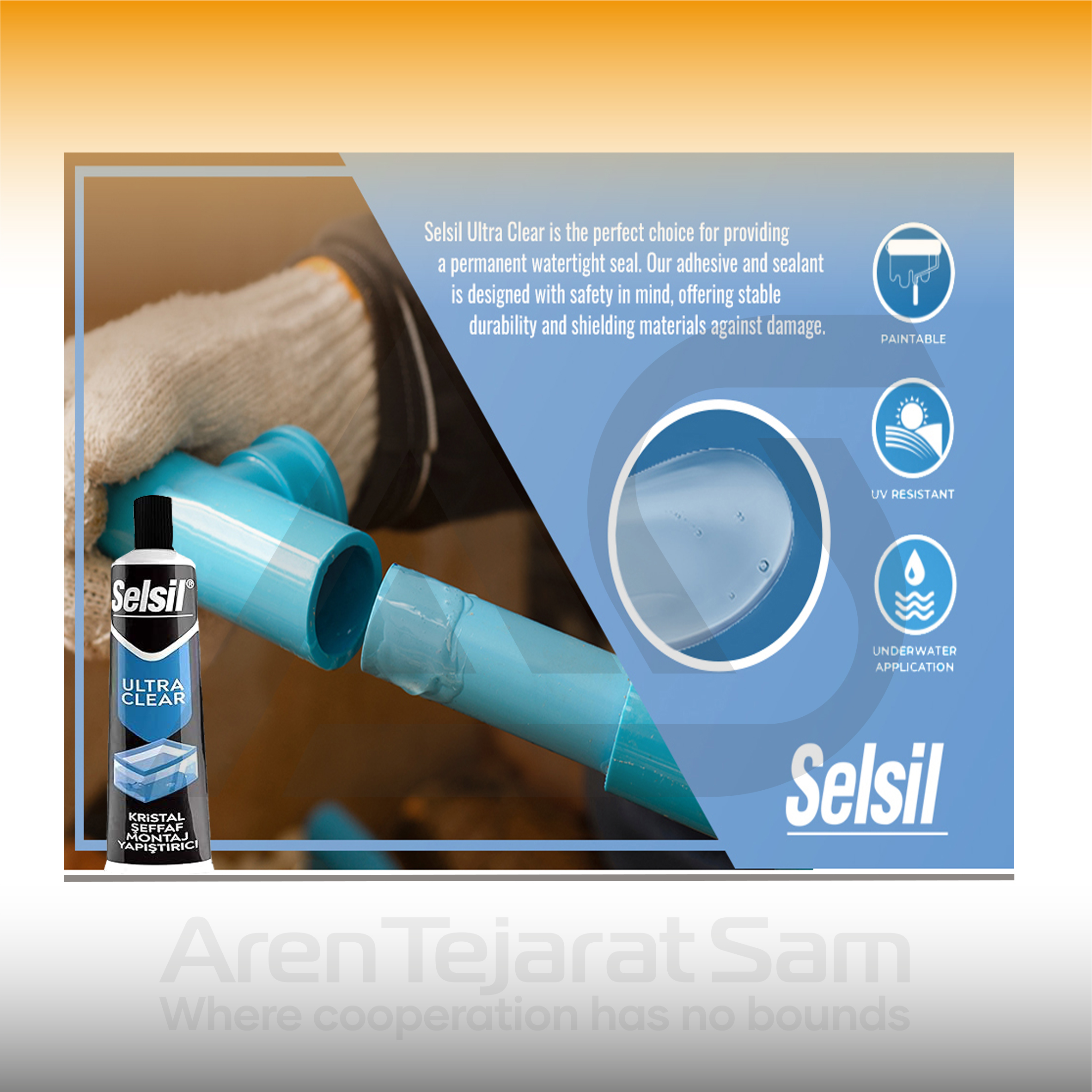 چسب ام اس های تک کریستالی 50 گرمی سلسیل Selsil - تصویر 5