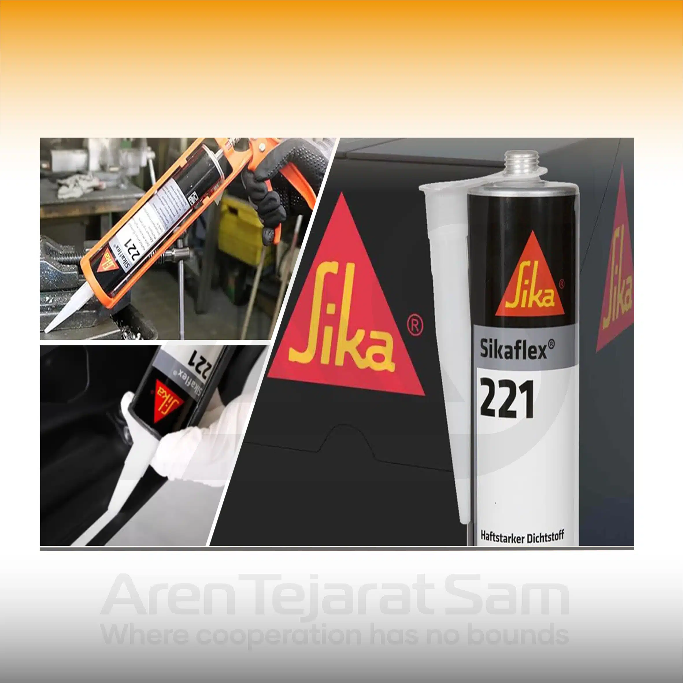 چسب پلی اورتان کارتریجی سیکا Sikaflex مدل 221 - تصویر 5