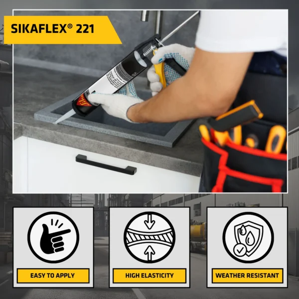 چسب پلی اورتان کارتریجی سیکا Sikaflex 221