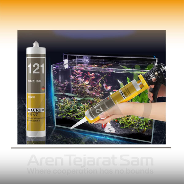 چسب سیلیکون مخصوص ماهی آکواریوم واکر wacker 121 - تصویر 2