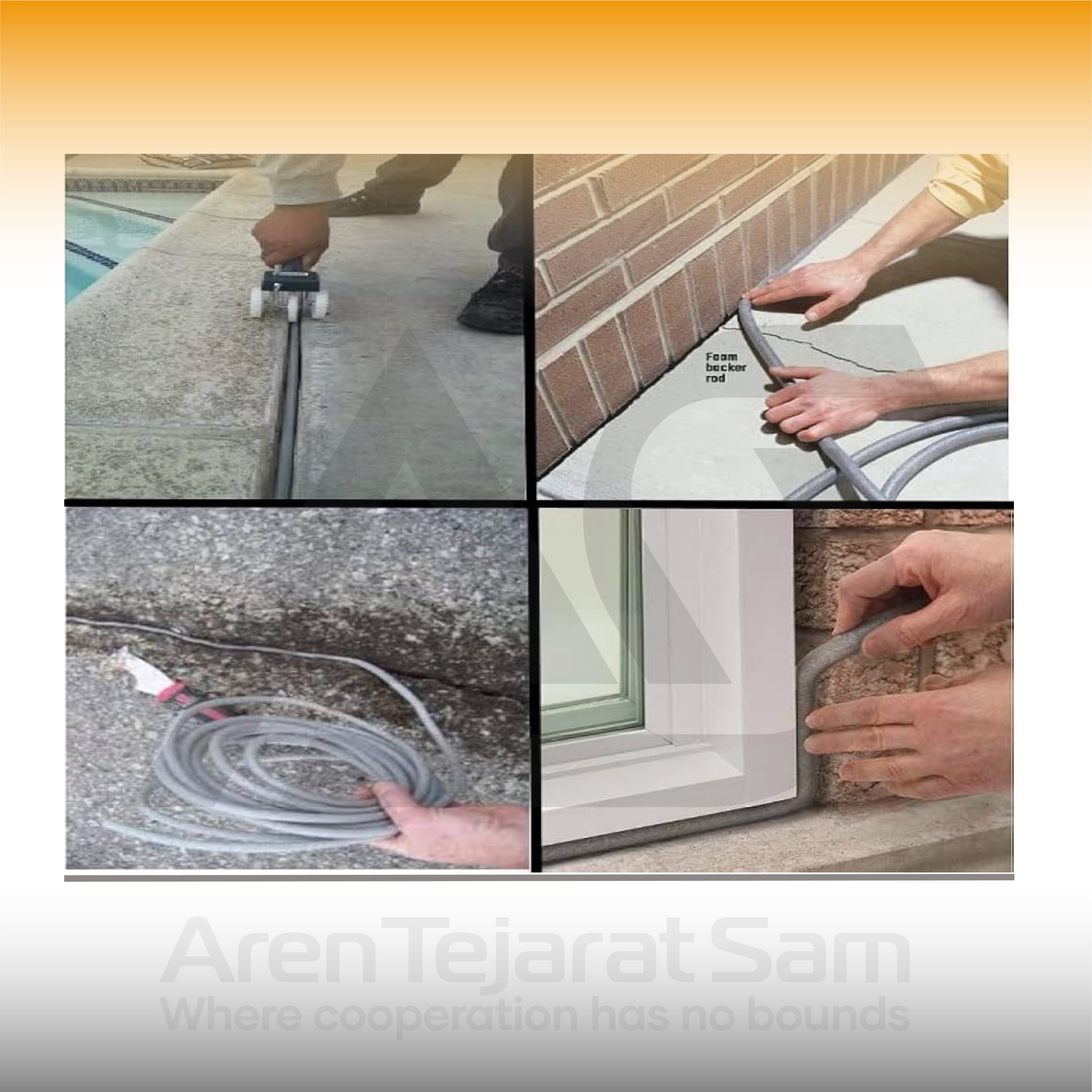 درزگیر میله ای توپر 1 سانتی Backer Rod