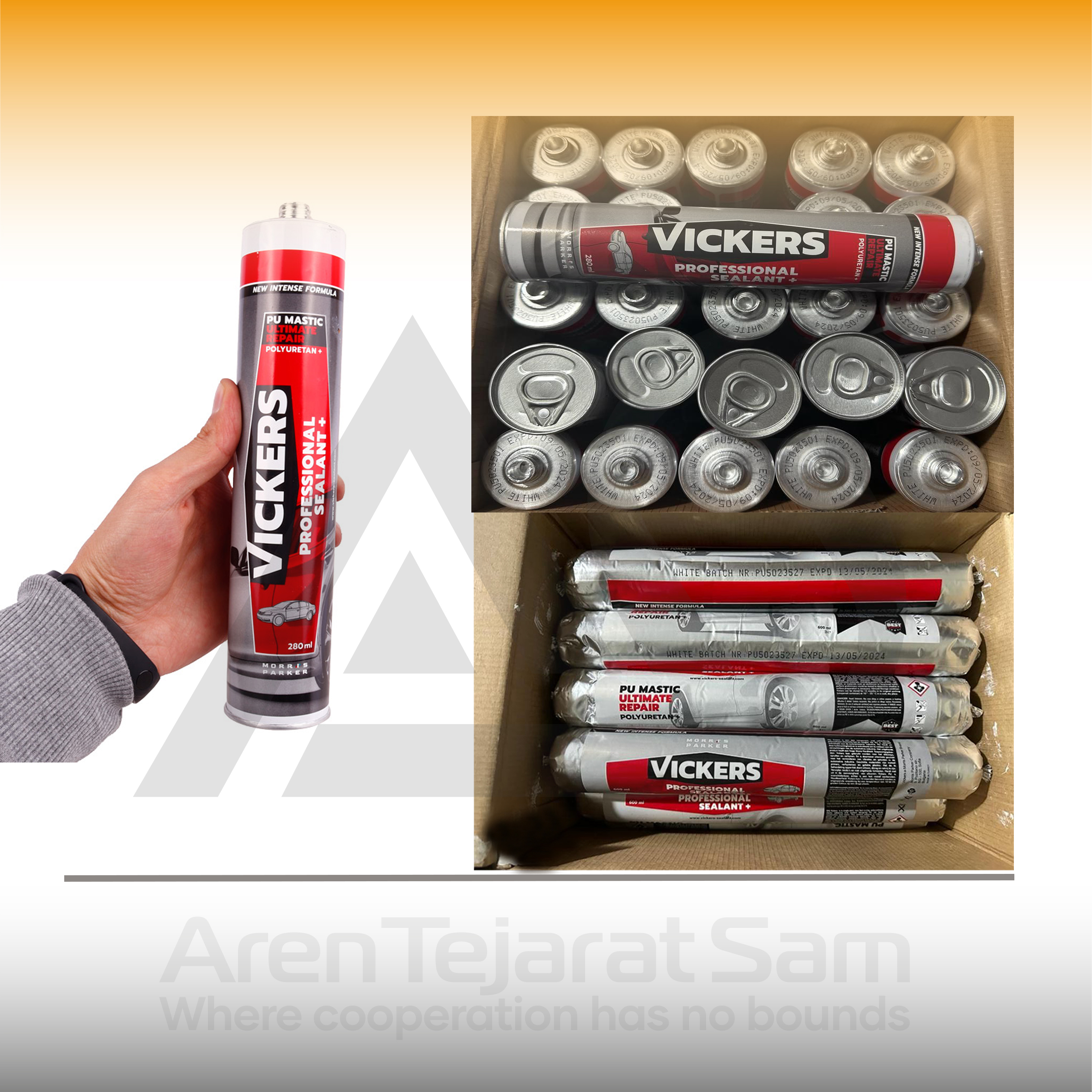 ماستیک پلیاورتان سوسیسی ویکرز Vickers