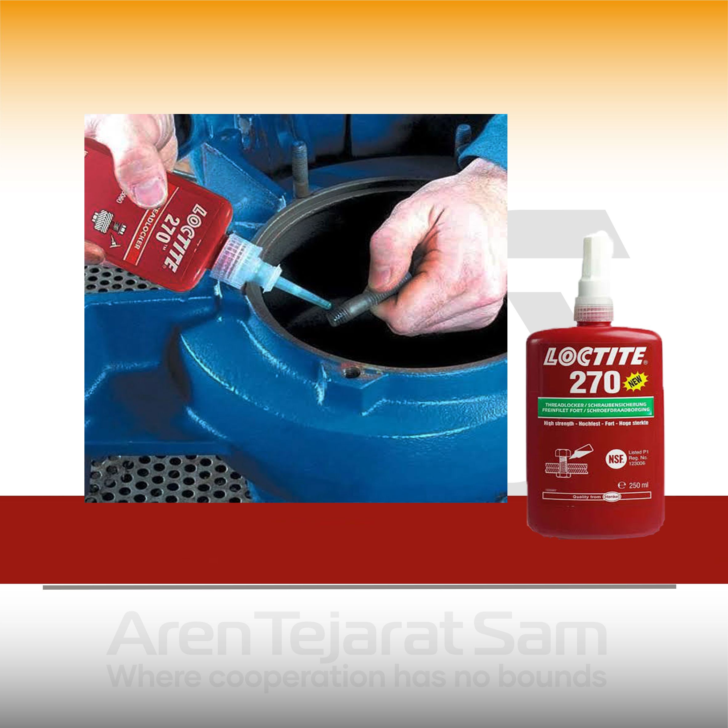 چسب آناروبیک لاکتایت LOCTITE 270