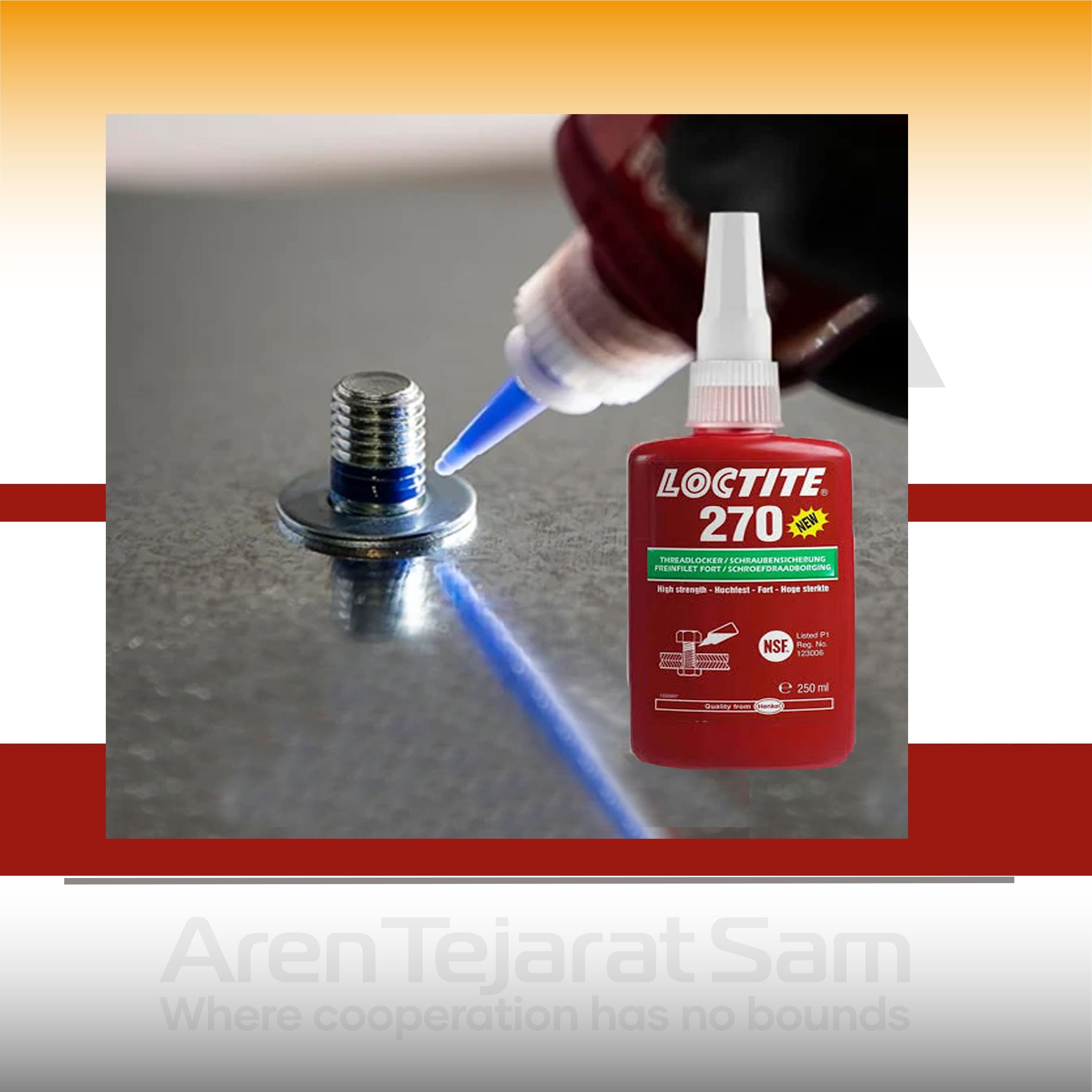 چسب آناروبیک لاکتایت LOCTITE 270