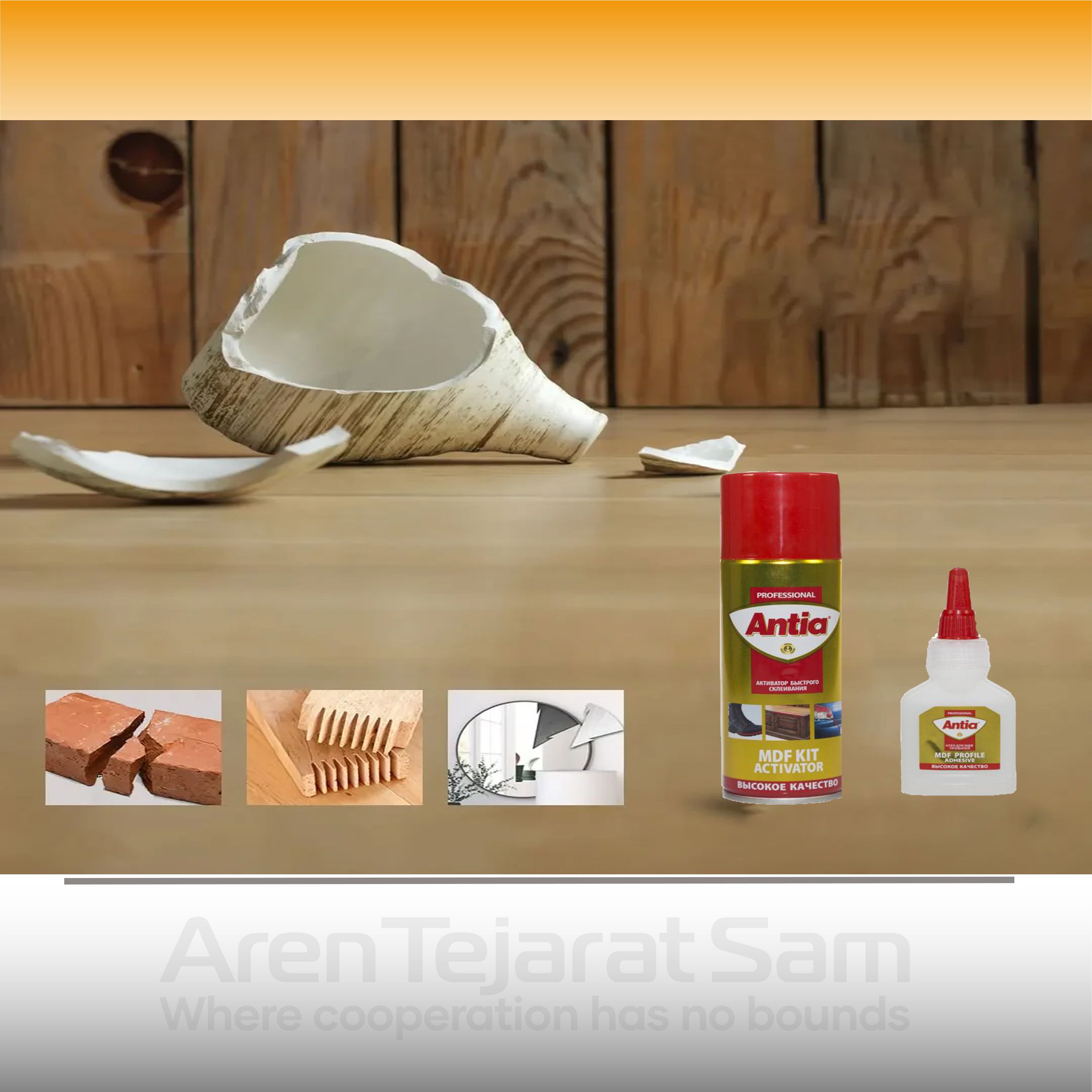 چسب 123 آنتیا ANTIA 100ml – MDF Kit