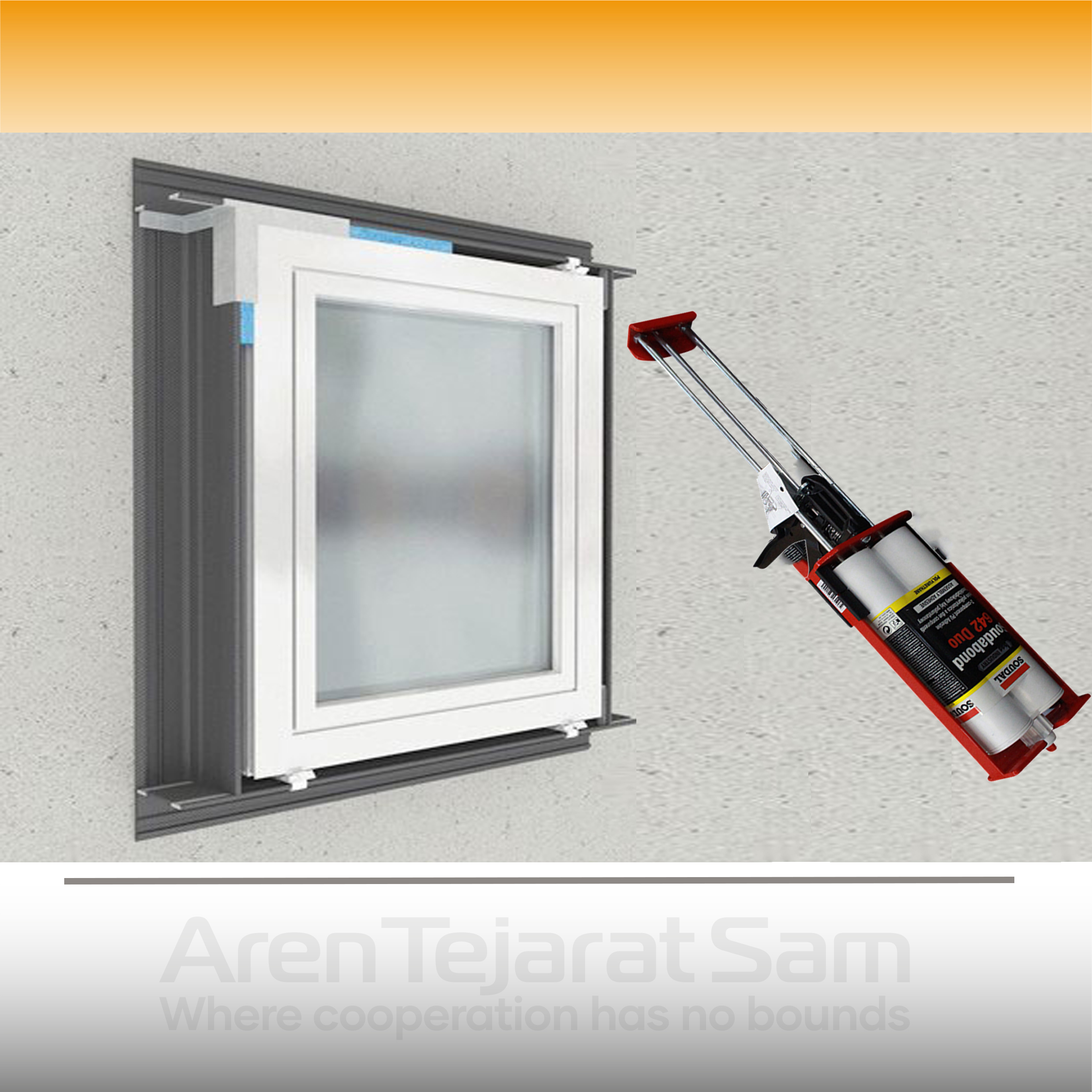 چسب مونتاژ دوجزئی سودال Soudal 642 Duo