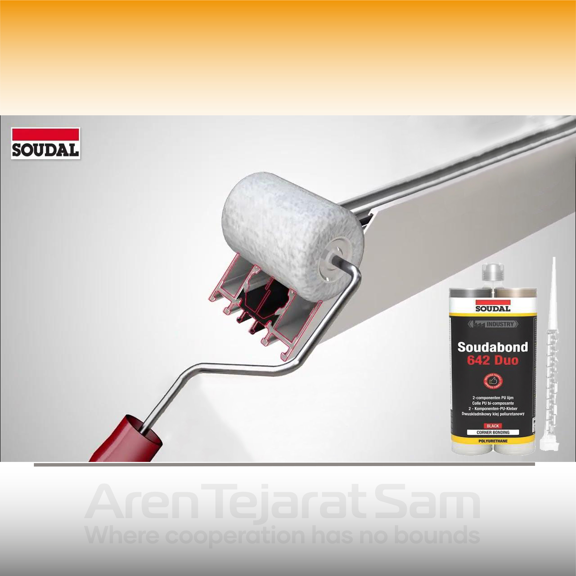 چسب مونتاژ دوجزئی سودال Soudal 642 Duo